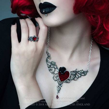 Alchemy The Blood Rose Heart Necklace