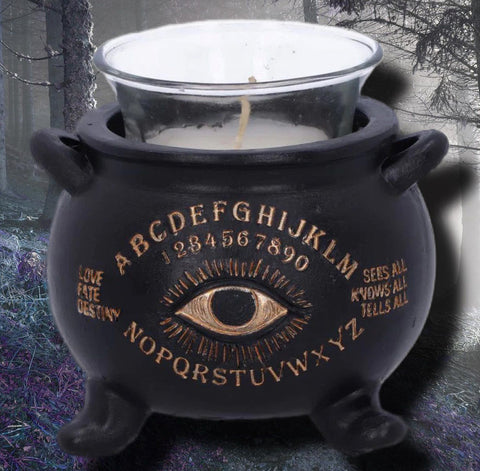 All Seeing Cauldron Candle Holder