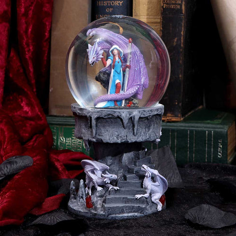 Anne Stokes Dragon Mage Snow Globe