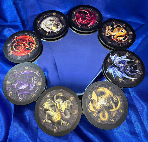 Anne Stokes Dragons of the Sabbats Coaster Set