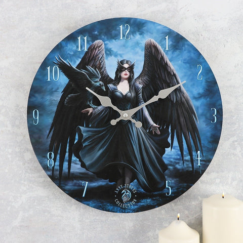 Anne Stokes Raven Wall Clock