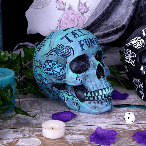 Tattoo Fund Skull Blue