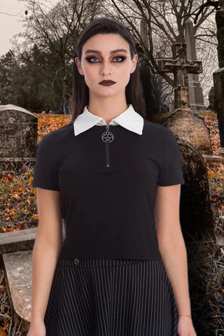 Banned Haunted Doll Collar Top