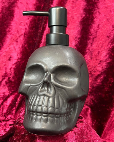 Black Skull Soap Dispenser