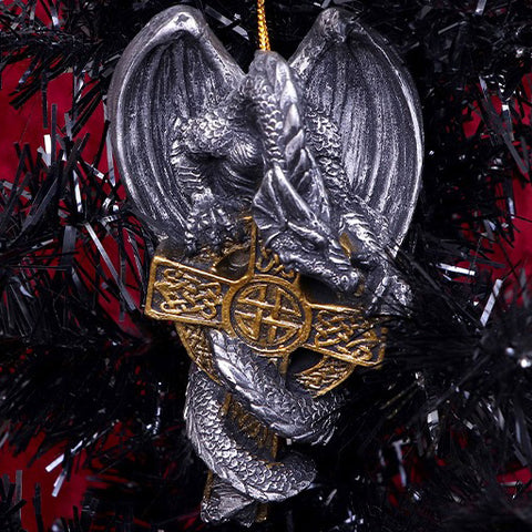 Claus Festive Hanging Dragon Ornament