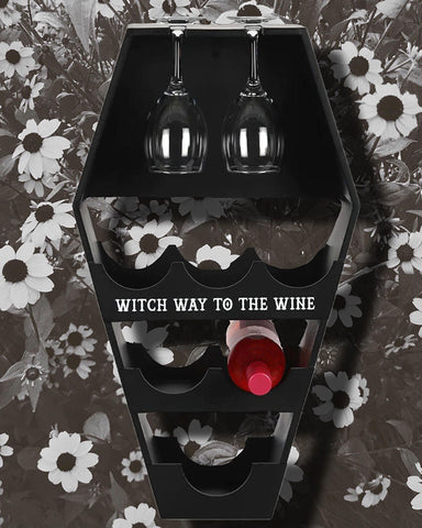 Coffin Wine Shelf