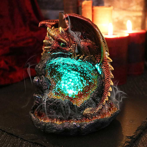 Crystalline Guardian Backflow Incense Burner