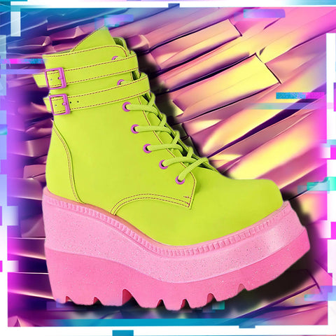 DemoniaCult Shaker 52 Boots Lime