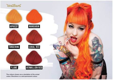 Støv score venskab Directions Coral Red Hair Dye | Angel Clothing