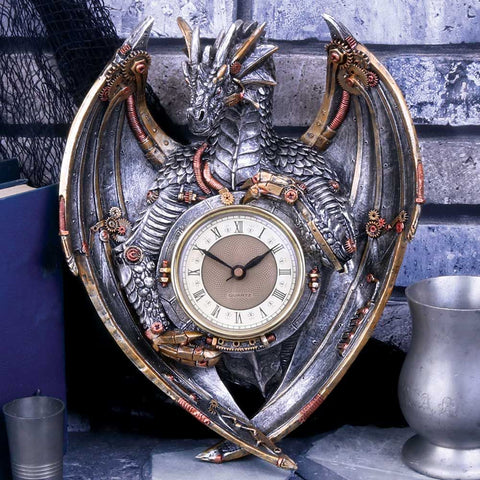 Dracus Horologium Clock by Nemesis Now