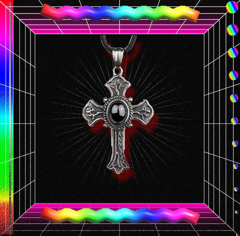 Echt etNox Zirconia Cross Pendant