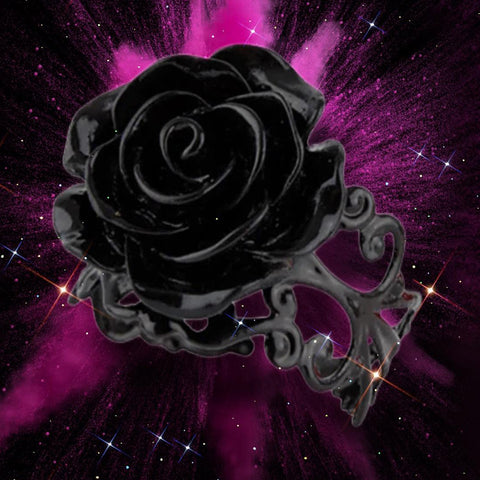 etNox Echt Black Rose Ring