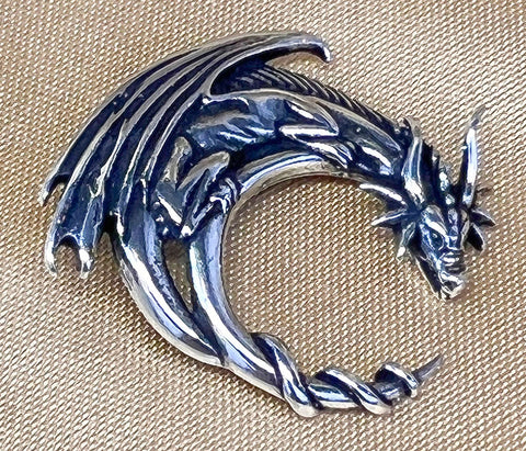 Echt etNox Fantasy Dragon Pendant Sterling Silver