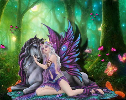 Evania Fairy and Unicorn