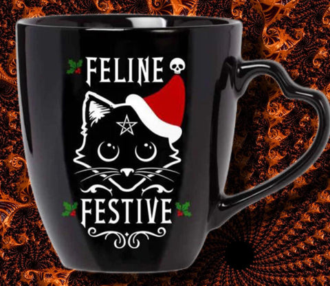 Alchemy Feline Festive Christmas Mug