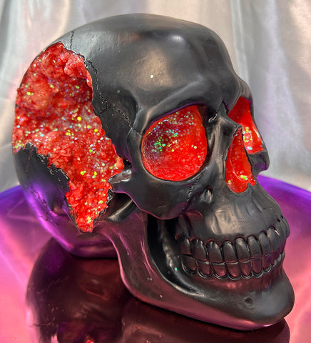 Geode Skull Red