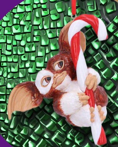 Gremlins Gizmo Candy Cane Hanging Ornament