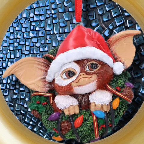 Gremlins Gizmo in Wreath Hanging Ornament