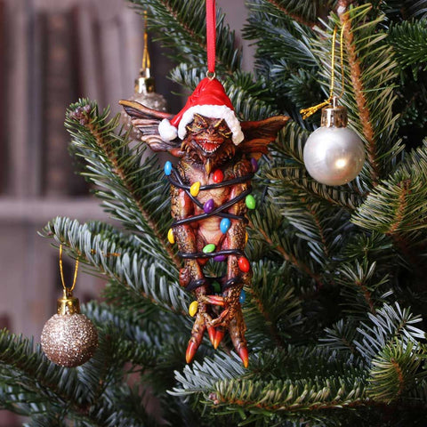 Gremlins Mohawk in Fairy Lights Christmas Tree Decoration