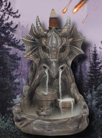 Grey Dragon Backflow Incense Burner