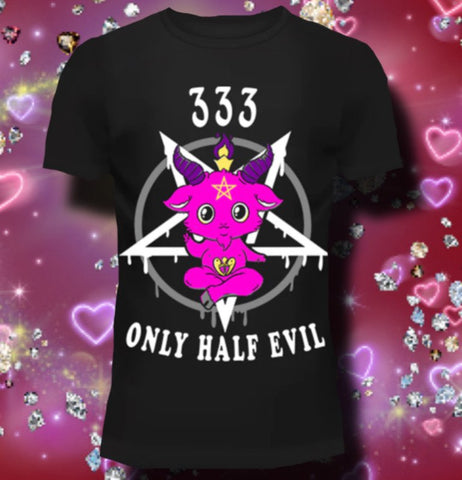 Cupcake Cult 333 Only Half Evil T-Shirt