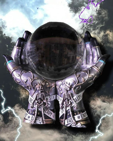 Hands of the Future Crystal Ball Holder