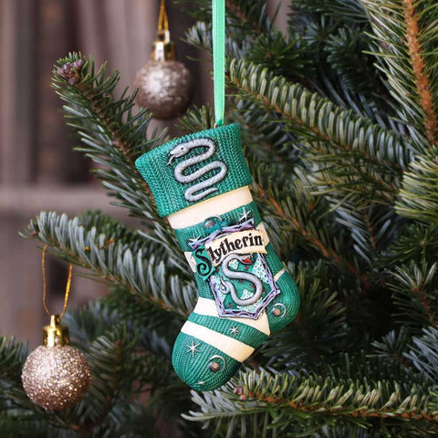 Harry Potter Slytherin Stocking Hanging Ornament