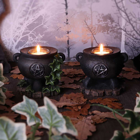 Ivy Cauldron Candle Holder