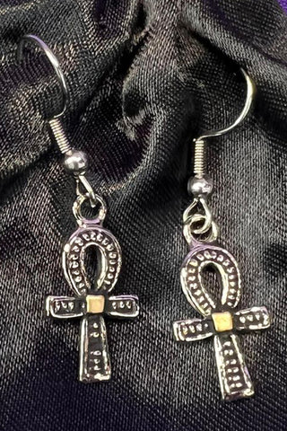 Jewels of Atum Ra Ankh Earrings