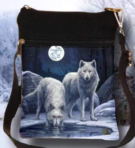 Lisa Parker Warriors Of Winter Wolf Shoulder Bag