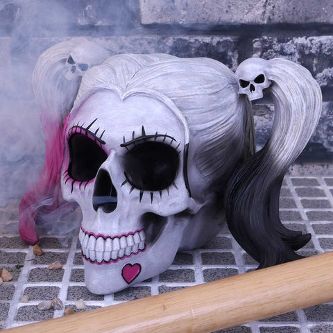 Little Monster Harlequin Skull by Nemesis Now