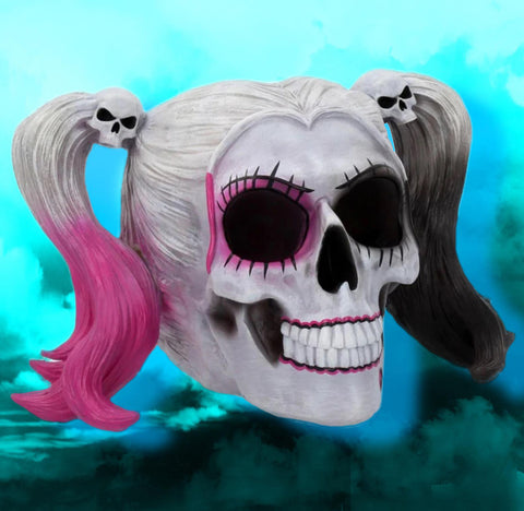 Little Monster Harlequin Skull