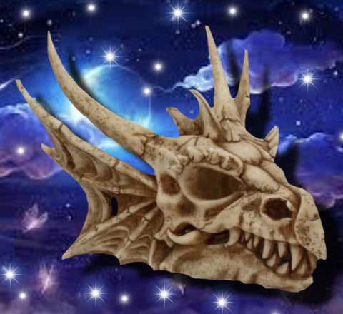 Lumo Lumiescent Dragon Skull with LED Lights