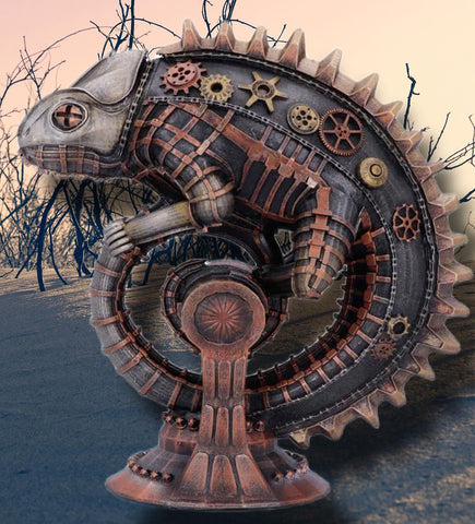 Mechanical Steampunk Chameleon