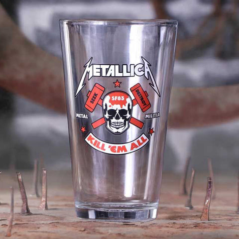 Metallica Glassware Kill Em All