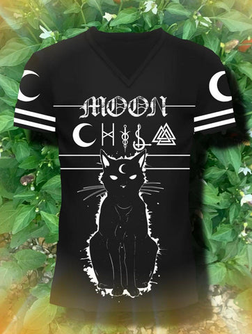 Moon Kitty Varsity Tshirt