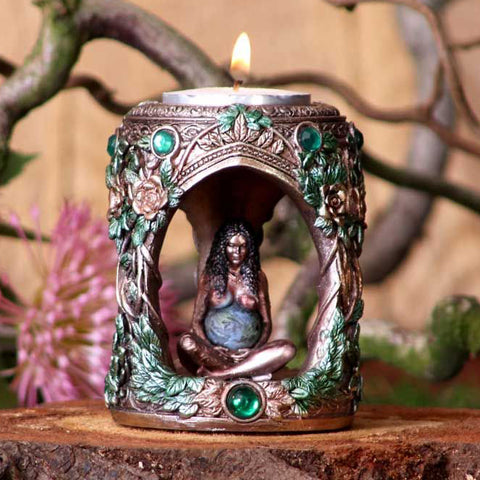 Mother Earth Tea Light Holder