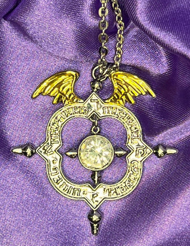 Winged Archangel Shield Necklace