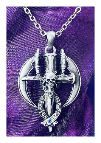 Mystica Skull Cross Necklace