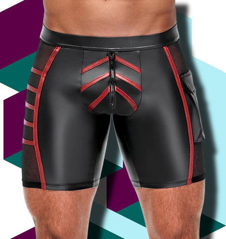 NEK Black and Red Shorts