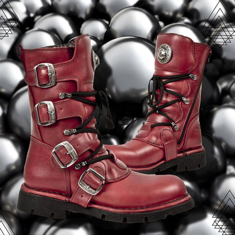 New Rock Red Comfort Boots M.1473-S12