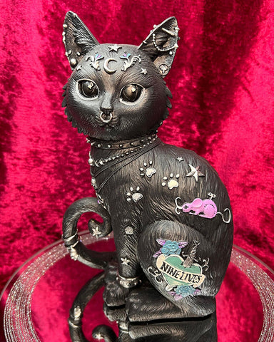 Nine Lives Cat Figurine