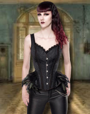 Ocultica Corset with Feathers