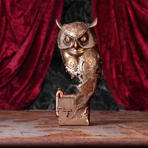 Ohm Owl Steampunk Owl Figurine