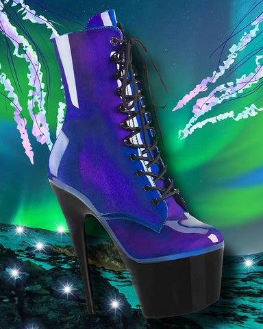 Pleaser ADORE 1020SHG Blue Purple Boots