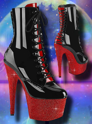 Pleaser Bejeweled 1020FH-7 Ankle Boots