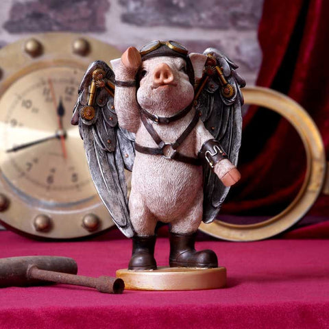 Nemesis Now Porky Pilot Steampunk Pig