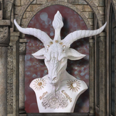 Baphomet Bust White