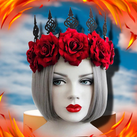 Red Rose Gothic Crown