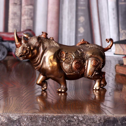 Rhino Refined Steampunk Figurine